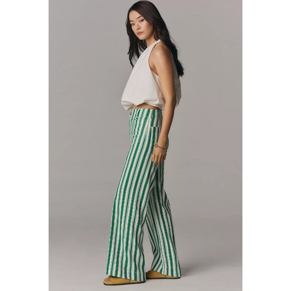 The Colette Striped Full-Length Wide-Leg Pants by Maeve 33 - Picture 3 of 3